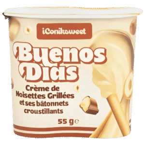 Buenos Dias Crème De Noisette Grillées Et Ses Bâtonnets Croustillants 55g