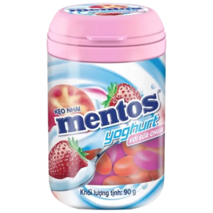 Mentos Bonbons Yaourt Fraise Pêche 90g