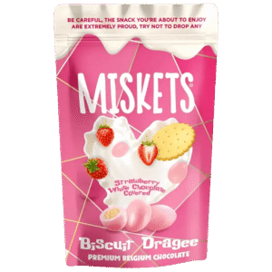 Miskets Biscuits Fraise Chocolat Blanc 80g