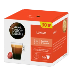 30 capsules café allongé Lungo Dolce Gusto – Nescafé | Offre spéciale